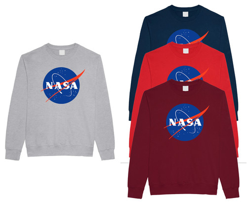 Felpa nasa con logo grande - nasa,