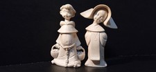 Coppia statuine monaco e