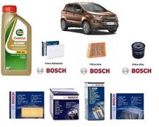 Kit Filtri Tagliando Bosch + Olio per Ford Ecosport 1.0 Ecoboost 70 74 Kw
