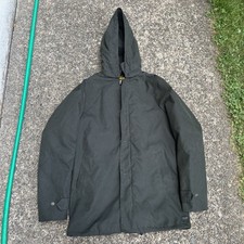 Parka giacca full zip con cappuccio verde scotch e soda uomo M