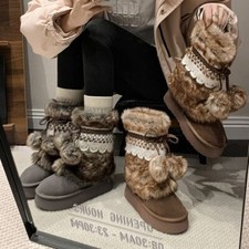 Scarpe stivali da neve donna