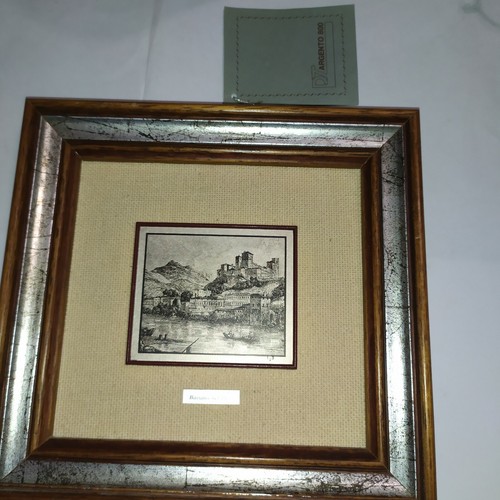 Quadro lastra argento 18x18 - quadro,