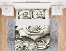 Copricuscino 3D Rose Foglie