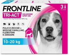 Frontline TRI-ACT 3 pipette per cani da 10-20 kg - Contro Pulci Zanzare Zecche