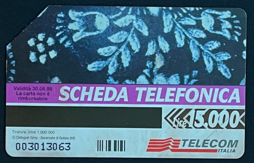 Carta telefonica pasqua 1996 - pasqua,