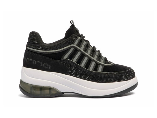 Fornarina sneaker nera - nera, con