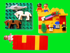 LEGO LOTTO DUPLO E NORMALE CAVALLI  OMINI MINIFIG ECC. VINTAGE  KG DA COLLEZIONE