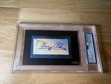 Buzz Aldrin Cut Autograph Card