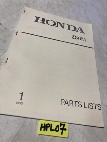 Honda z50m liste - liste, catalogue