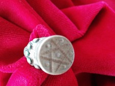 Anello argento antico motivi a