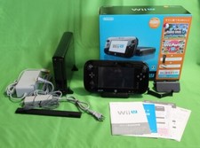 Wii U Black Family Premium Set 32GB Game Console Hobby Nintendo 2013 Karaoke