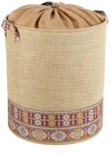 Cesto portabiancheria in iuta