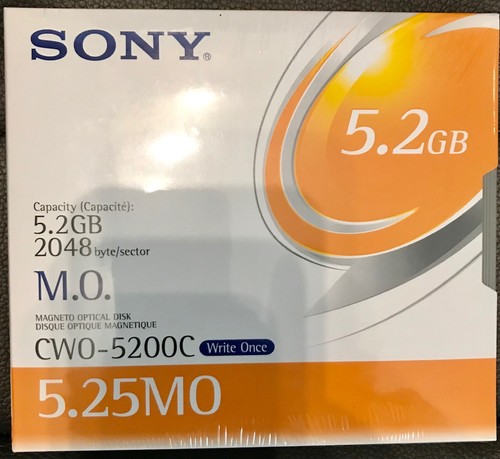 Sony magneto optical - magneto, worm