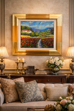 Quadro olio su tela paesaggio