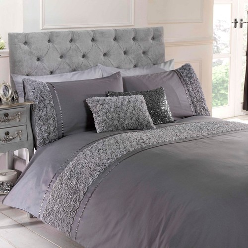 Copertura singola duvet grigia - copertura,