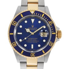 ROLEX SUBMARINER Date 16613 blu numero K seconda mano uomo