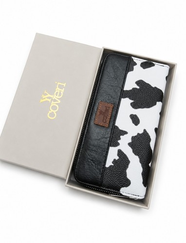 Coveri cow print wallet - cow,