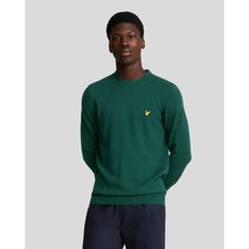 MAGLIA lyle & scott MAGLIONE KN2110VC Cotone Wool Lana Inverno GRENN pullover