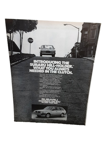 Subaru hill holder 1981 - hill-holder, stampa