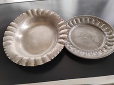 2 Vassoi Vintage In Peltro