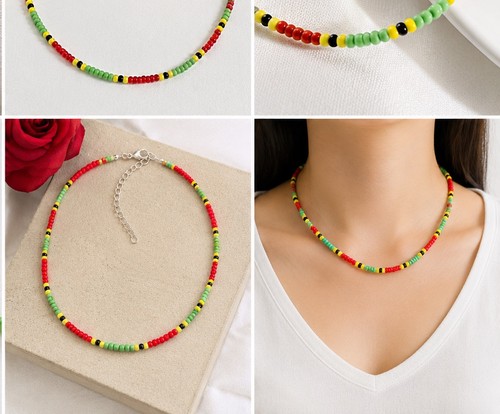 Collana perline semi rasta - perline,