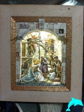 PRESEPE ILLUMINATO IN MARMI E