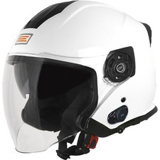 ORIGINE Palio 2.0 Mini S7 Bluetooth Casco Jet (White Metallic,XL (61))