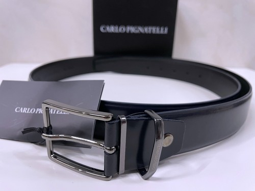 Cintura uomo blu firmata - blu, carlo