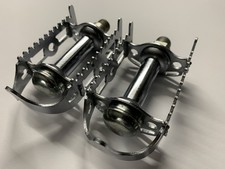 Pedali bici vintage cromati