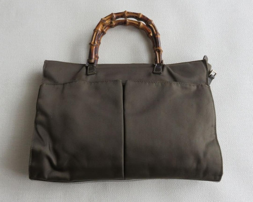 Gucci borsa mano tessuto - a,