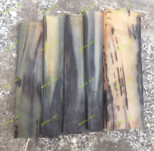 2pz Coltello Foglio Corno di Pecora Fiore Naturale Piastra Vuota Bilancia Manico Materiale