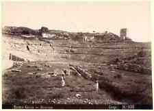 Siracusa "122. Teatro Greco" Crupi friend Von Gloeden Large albumen photo 1890c