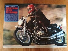 BENELLI 500 QUATTRO ANNO 1973 ANNI 70 POSTER MANIFESTO ORIGINALE 38X55 CM.