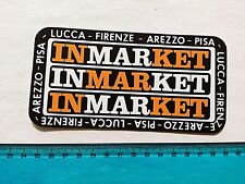 ADESIVO INMARKET LUCCA FIRENZE AREZZO PISA ANNI 80 OLD STICKER AUTOCOLLANT