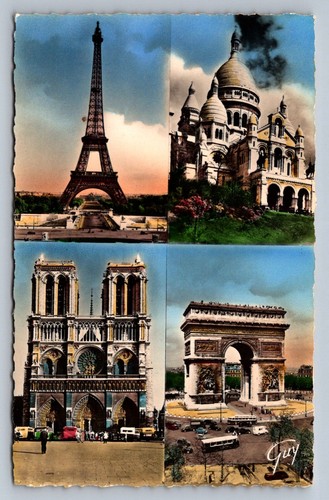 Postcard paris views - paris,