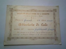 Cartoncino "IST. DELLE SUORE