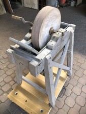 antica mola ad acqua Con Base In Legno     Manuale