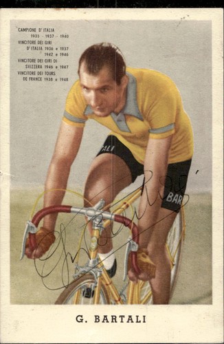 Cartolina ciclismo bartali - cartolina,