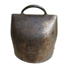 Antica campana mucca alpina di Simond Chamonix numero 0 4,5" × 4" x 2,5" produzione francese 