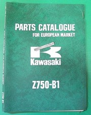PER KAWASAKI Z750 Z 750 B1 CATALOGO RICAMBI SPARE PART CATALOG MANUAL CATALOGUE