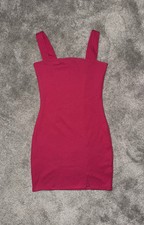 Mini abito donna rosa aderente