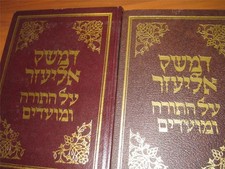 Hebrew 2 BOOK SET DAMESEK ELIEZER by Eliezer Zussman-Sofer Hugarian Rabbi