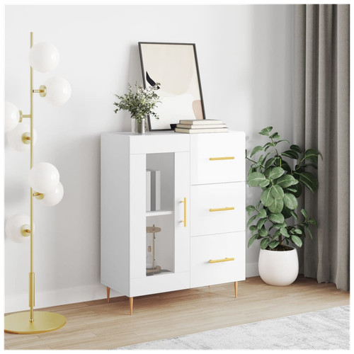 Credenza bianco lucido - bianco,