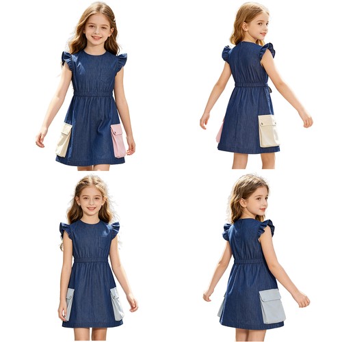 Abito estivo bambina denim