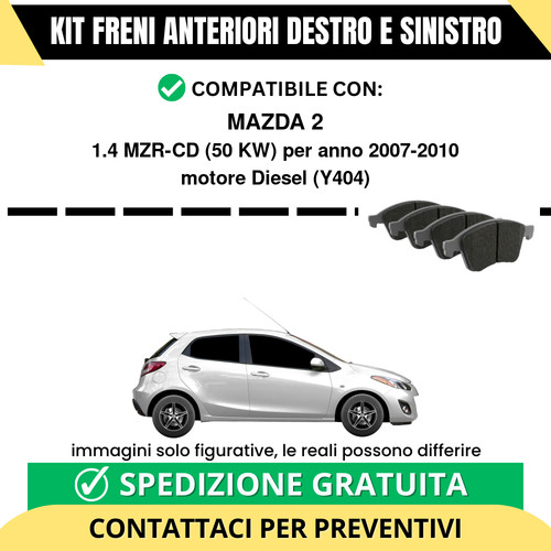 Pastiglie freno anteriori per - anteriori,