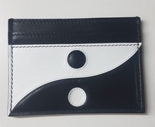 portafoglio portacarte Moschino in pelle Bianco e Nero