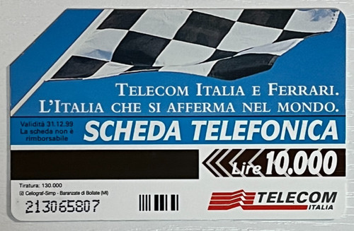 Carta telefonica telecom - carta,