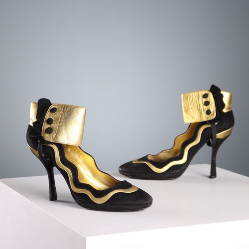 Prada scarpe suede nero - prada,