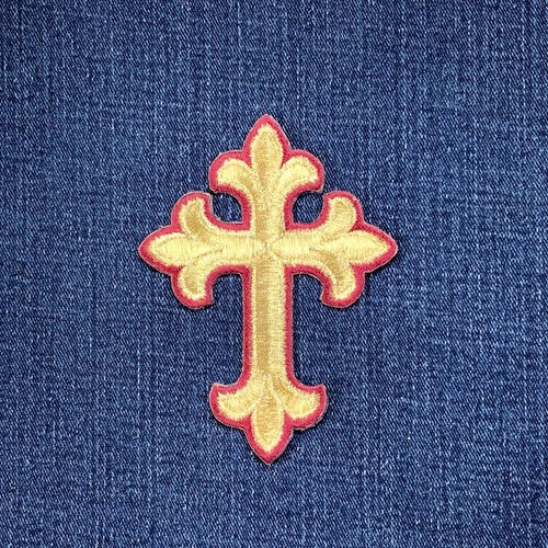 Toppa applique croce - toppa,