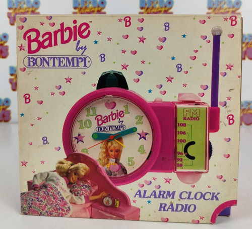 Barbie alarm clock radio - barbie,
